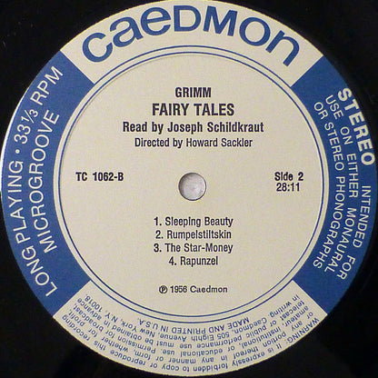 Joseph Schildkraut, Gebrüder Grimm : Grimm's Fairy Tales Read By Joseph Schildkraut (LP, Album)