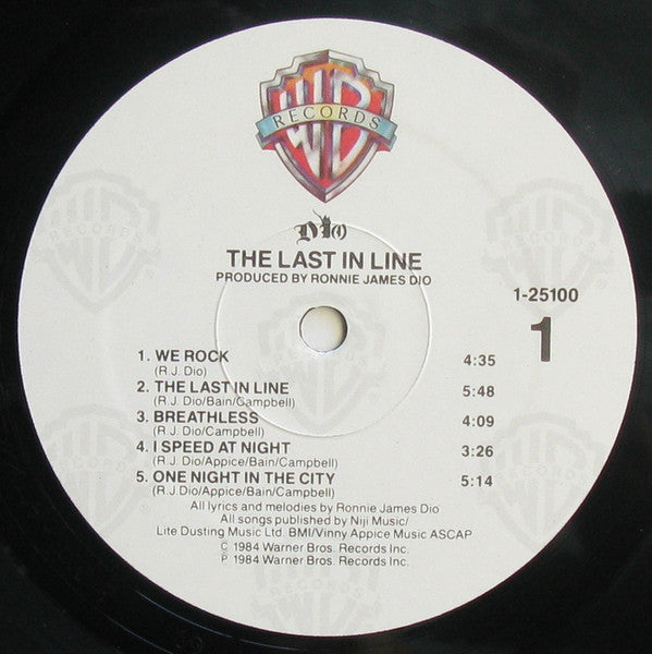 Dio (2) : The Last In Line (LP, Album, Spe)