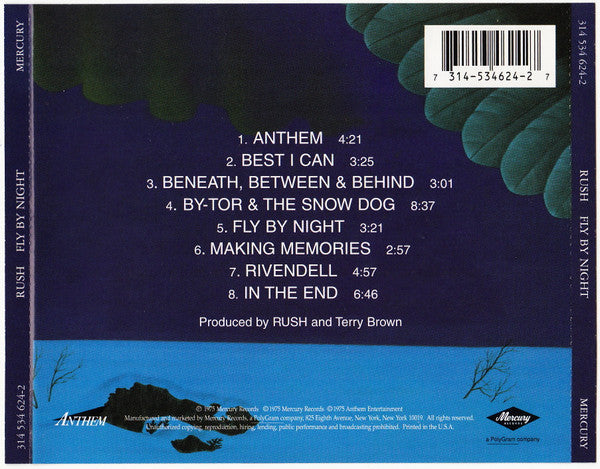 Rush : Fly By Night (CD, Album, RE, RM)