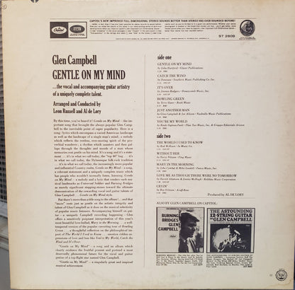 Glen Campbell : Gentle On My Mind (LP, Album, Pit)