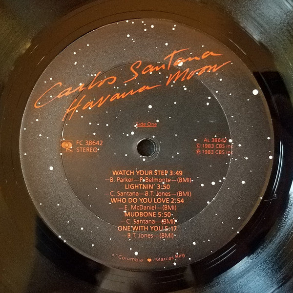 Carlos Santana : Havana Moon (LP, Album, Pit)