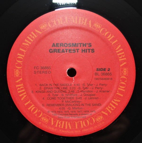 Aerosmith : Aerosmith's Greatest Hits (LP, Comp, RE)
