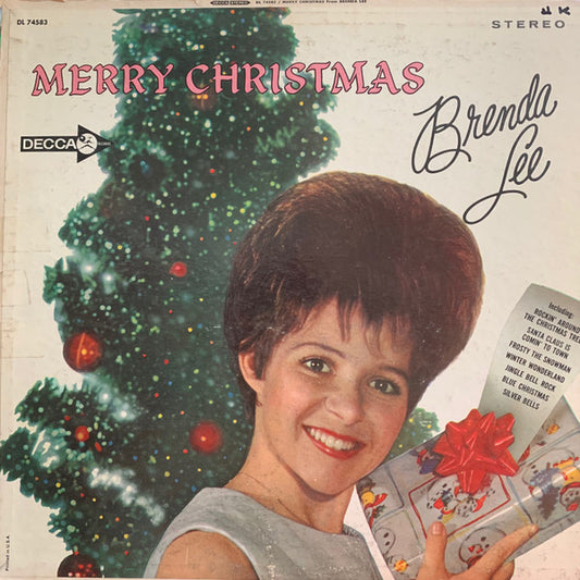 Brenda Lee : Merry Christmas From Brenda Lee (LP, Album, Pin)