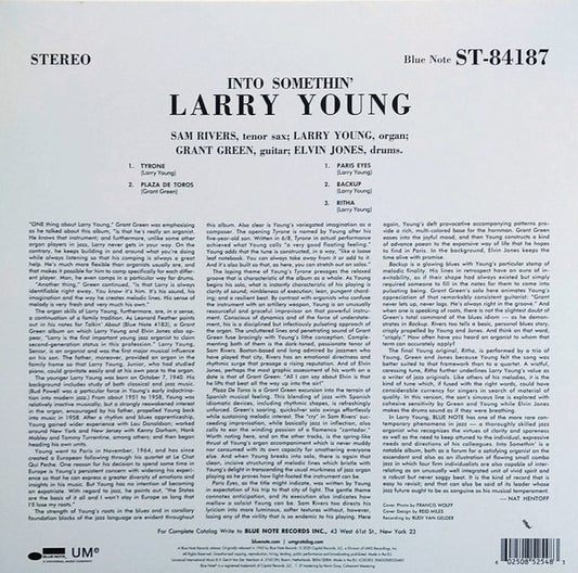 Larry Young : Into Somethin' (LP, Album, RE, 180)