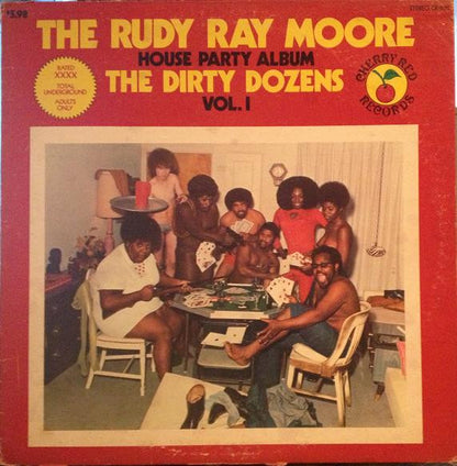 Rudy Ray Moore : The Rudy Ray Moore House Party Album (The Dirty Dozens - Vol. 1) (LP, Album, Red)