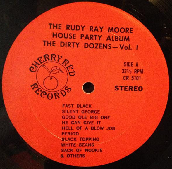 Rudy Ray Moore : The Rudy Ray Moore House Party Album (The Dirty Dozens - Vol. 1) (LP, Album, Red)