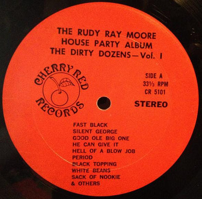 Rudy Ray Moore : The Rudy Ray Moore House Party Album (The Dirty Dozens - Vol. 1) (LP, Album, Red)