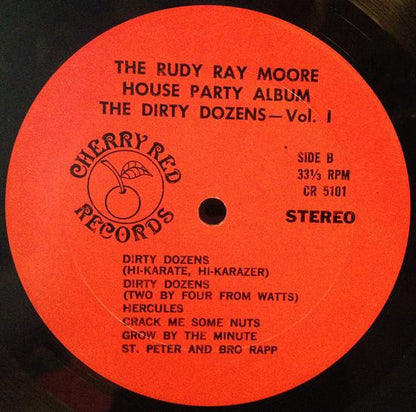 Rudy Ray Moore : The Rudy Ray Moore House Party Album (The Dirty Dozens - Vol. 1) (LP, Album, Red)