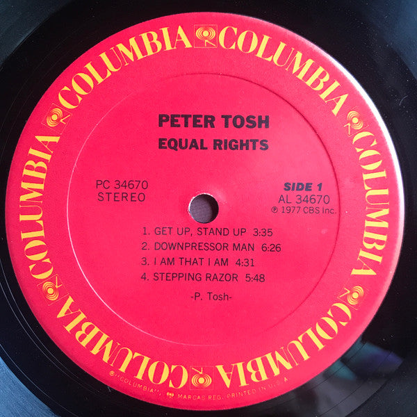 Peter Tosh : Equal Rights (LP, Album, RE, Car)