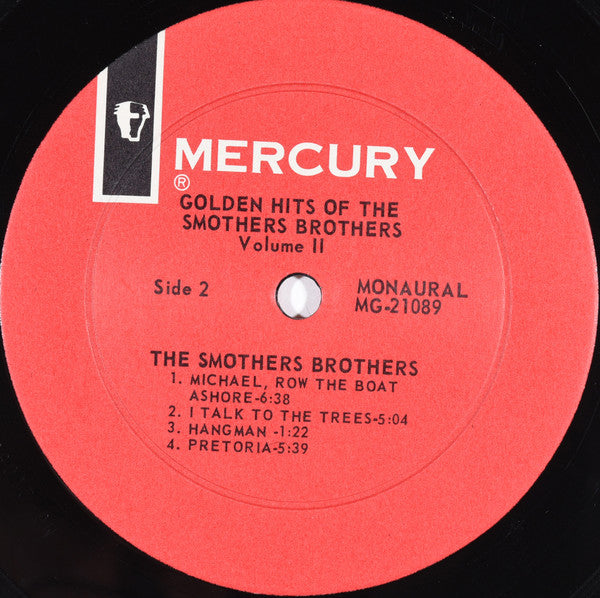 Smothers Brothers : Golden Hits Of The Smothers Brothers Vol. 2 (LP, Album, Mono, MP)