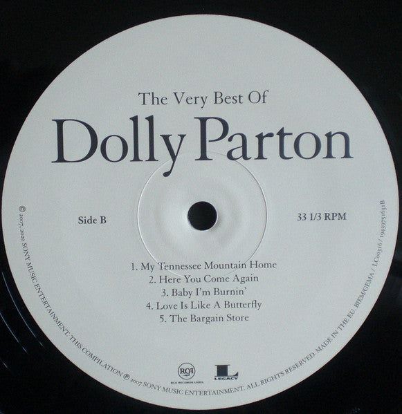 Dolly Parton : The Very Best Of Dolly Parton (2xLP, Comp)