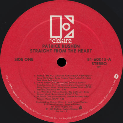 Patrice Rushen : Straight From The Heart (LP, Album, SP )
