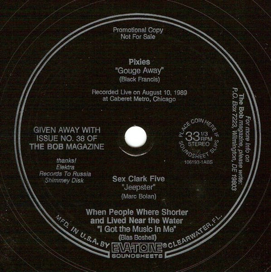 Pixies / Sex Clark Five / When People Where Shorter And Lived Near The Water* : Untitled (Flexi, 7", Promo, Mag)