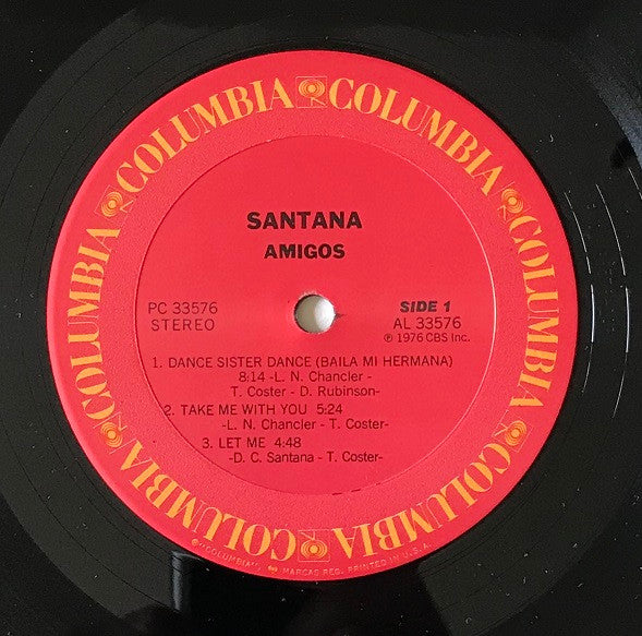 Santana : Amigos (LP, Album, RE, Pit)