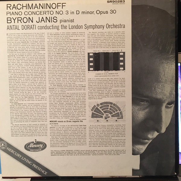 Rachmaninoff*, Byron Janis, London Symphony*, Antal Dorati : Piano Concerto No. 3 (LP, RE)
