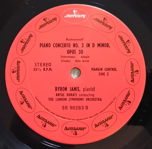 Rachmaninoff*, Byron Janis, London Symphony*, Antal Dorati : Piano Concerto No. 3 (LP, RE)