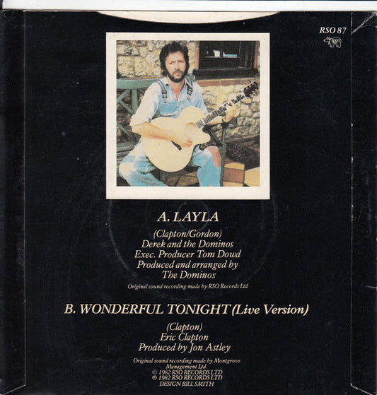 Derek & The Dominos / Eric Clapton : Layla / Wonderful Tonight (Live Version) (7", Single)