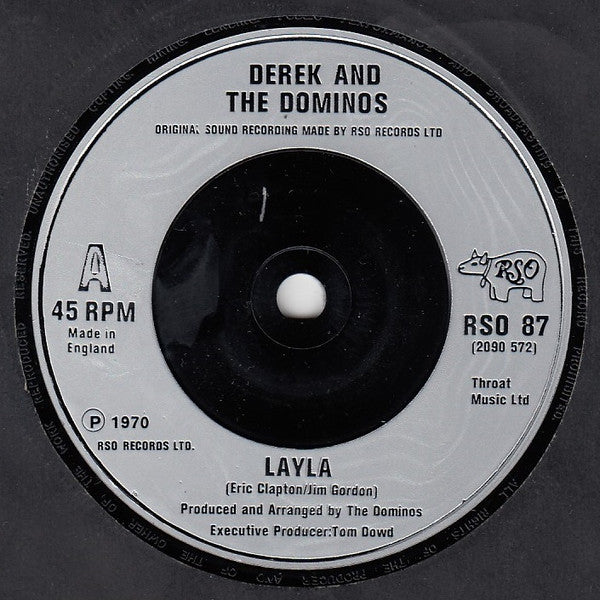 Derek & The Dominos / Eric Clapton : Layla / Wonderful Tonight (Live Version) (7", Single)