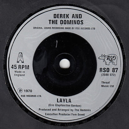 Derek & The Dominos / Eric Clapton : Layla / Wonderful Tonight (Live Version) (7", Single)