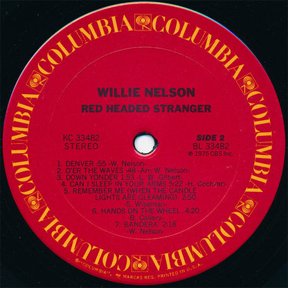 Willie Nelson : Red Headed Stranger (LP, Album, Pit)