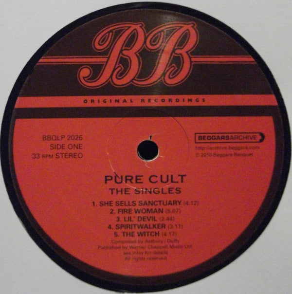 The Cult : Pure Cult The Singles 1984 - 1995 (2xLP, Comp, RE, GZ )
