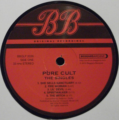 The Cult : Pure Cult The Singles 1984 - 1995 (2xLP, Comp, RE, GZ )