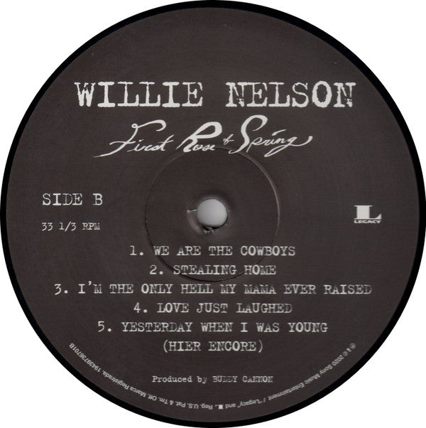 Willie Nelson : First Rose Of Spring (LP, Album)