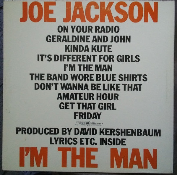 Joe Jackson : I'm The Man (LP, Album)