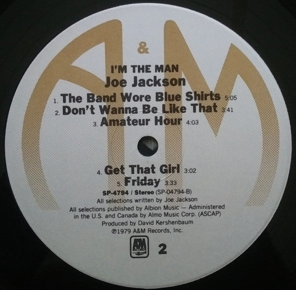 Joe Jackson : I'm The Man (LP, Album)