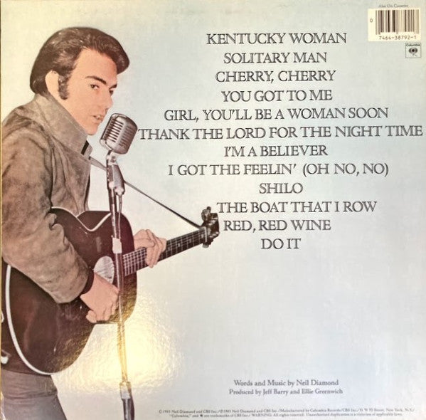 Neil Diamond : Classics The Early Years (LP, Comp, Pit)