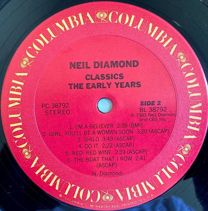 Neil Diamond : Classics The Early Years (LP, Comp, Pit)