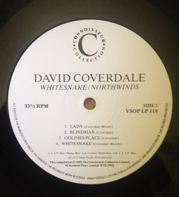 David Coverdale : Whitesnake/Northwinds (2xLP, Comp, Gat)