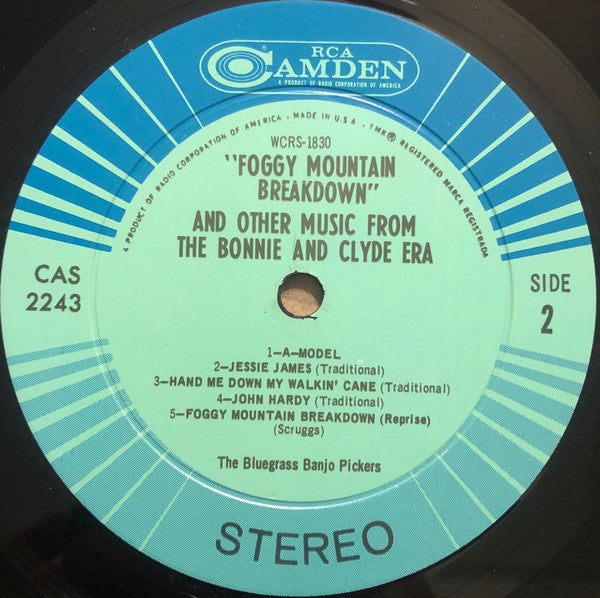 The Bluegrass Banjo Pickers : Foggy Mountain Breakdown And Other Music From The Bonnie And Clyde Era (LP, Album)