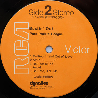 Pure Prairie League : Bustin' Out (LP, Album, Hol)