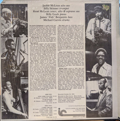 Jackie McLean & The Cosmic Brotherhood : New York Calling (LP, Album, RE)