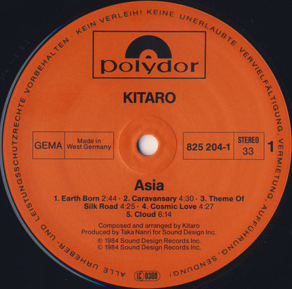 Kitaro : Live In Asia (LP, Album)