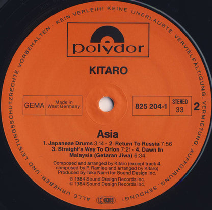 Kitaro : Live In Asia (LP, Album)