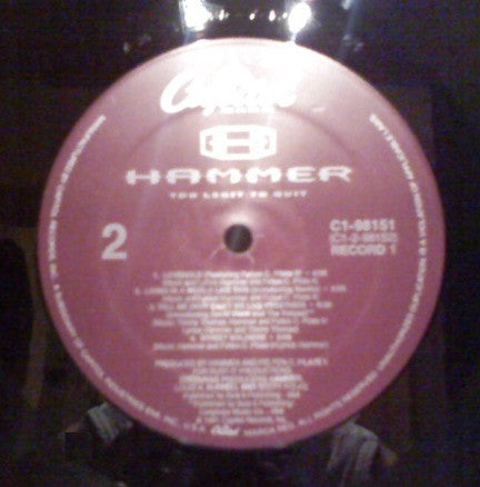 MC Hammer : Too Legit To Quit (2xLP, Album)