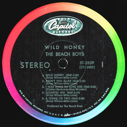 The Beach Boys : Wild Honey (LP, Album, Duo)