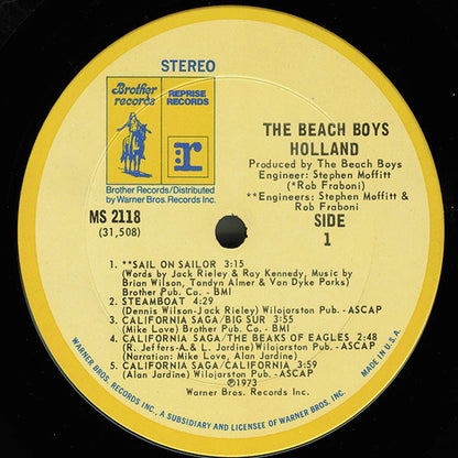 The Beach Boys : Holland (LP, Album, Pit + 7", EP)