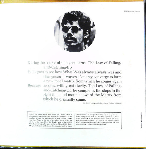 Chick Corea : Now He Sings, Now He Sobs (LP, Album, RP, All)