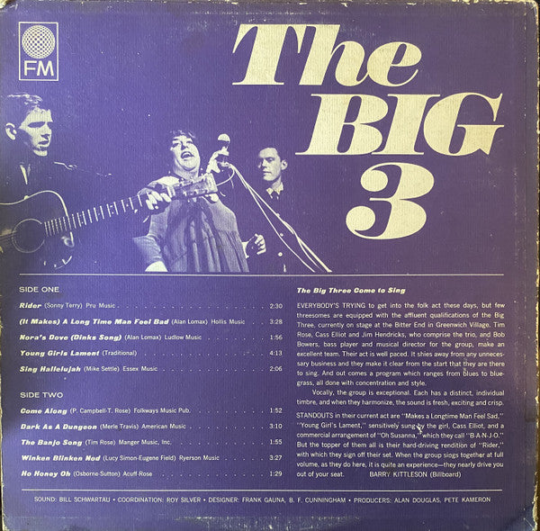 The Big 3 : The Big 3 (LP, Album, Mono, Mon)