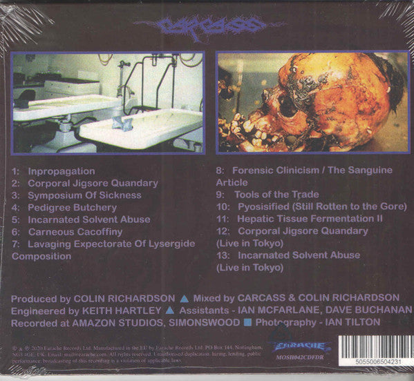 Carcass : Necroticism - Descanting The Insalubrious (CD, Album, RE, RM, FDR)