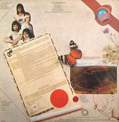 Manfred Mann's Earth Band : The Good Earth (LP, Album, Pit)