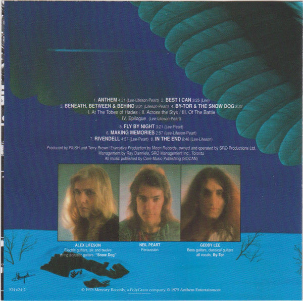 Rush : Fly By Night (CD, Album, RE, RM, RP, Arv)