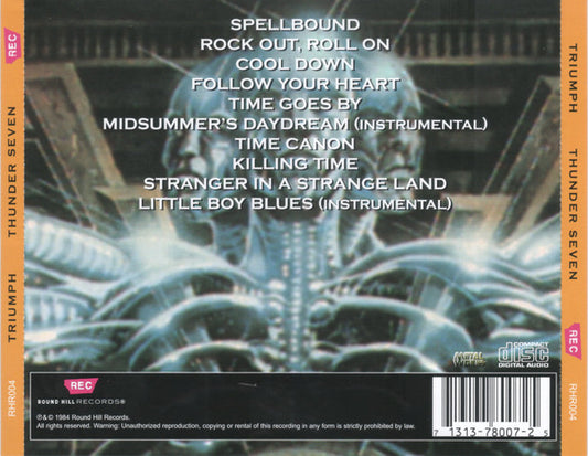 Triumph (2) : Thunder Seven (CD, Album, RE, RM)