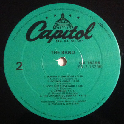 The Band : The Band (LP, Album, RE)