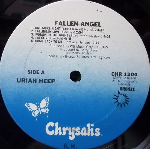 Uriah Heep : Fallen Angel (LP, Album, Pit)