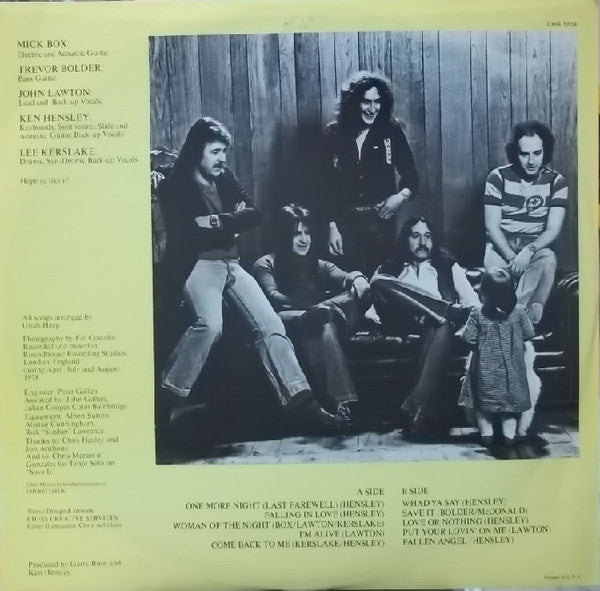 Uriah Heep : Fallen Angel (LP, Album, Pit)