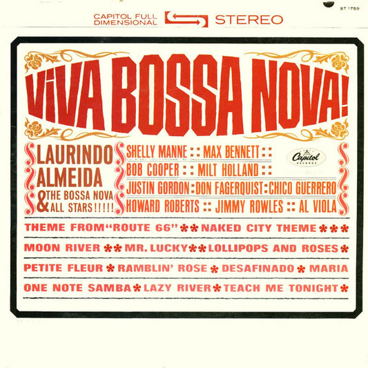 Laurindo Almeida & The Bossa Nova All Stars : Viva Bossa Nova! (LP, Album, Los)